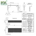 Std26 / 6 оцинкованные канцелярские скрепки для офиса, школы